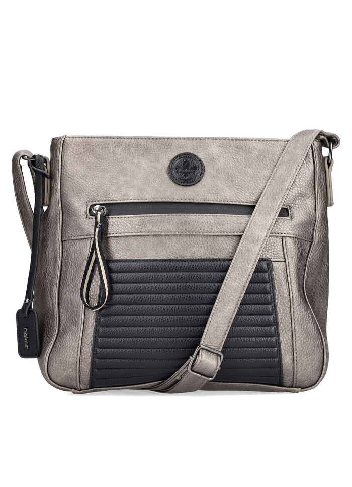 Rieker, tas, dames, met magnetische sluiting op voorvak BRONSZWART